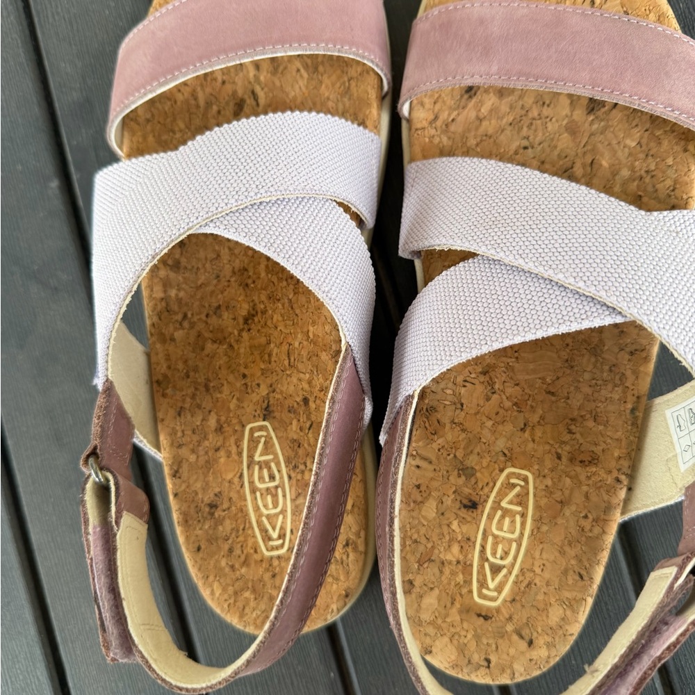 Keen Elle Purple criss Cross Sandals 8.5 - Picture 2 of 6